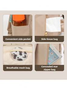 Multi Functional Mom Bag, Backpack, Baby Formula Bag, Mom Bag, Backpack, Lightweight, Large Capacity, Fashionable Handbag