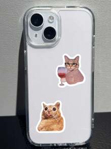 SCXXBSW 500张猫咪卡通涂鸦贴纸装饰水杯笔记本行李箱防水卷贴