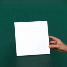 قماشة مشدودة لوحة الفنانين مسبقة التحضير للرسم بالألوان الزيتية والمائية والإكريليك، جاهزة للاستخدام بدون حمض ذات إطار خشبي قوي، مثالية للبالغين وهدايا الفنية والأشغال اليدوية، متوفرة بأحجام مختلفة - أبيض - مشاهدة 18