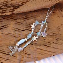 DIY Phone Lanyard, Korean Ins Style Transparent Star Phone Case Strap, Cool Black Sexy Girl DIY Beaded Random Bead Camera Strap Phone Anti-Lost Cord, New Fashionable Hanging Ornament For Women - Dolphin Sl - View 8