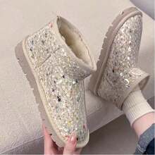 Women Pant Boots - 米色 - 查看 2