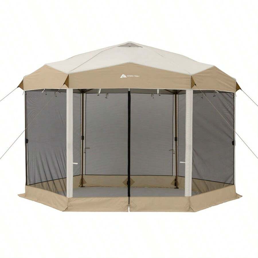 12' X 10' Glamping Hexagon Lighted Canopy - asPic - Xem 1