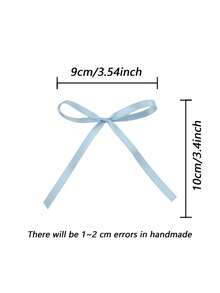 20 件/10 件/5 件高品质丝带手工蓝色蝴蝶结芭蕾风格蝴蝶结、蛋糕装饰、手工缝纫配件蝴蝶结、DIY 发饰、婚礼、生日气球丝带装饰 - 霧霾藍 - 查看 6