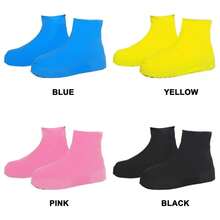 Waterproof Shoe Covers Silicone Anti-Slip Rain Boots Unisex Sneakers Protector For Outdoor Rainy Day Reusable Rain Shoe Cover