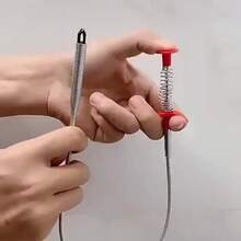 Toilet Unclogging Tools - Household Toilet Drain Cleaner With 4 Claws, Flexible Handheld Sewer Gripper For Debris Removal, Household Sink And Drain Garbage Pickup, Restaurant And Hotel Sink Cleaning Pliers - 23.62吋排水工具 - 查看 7