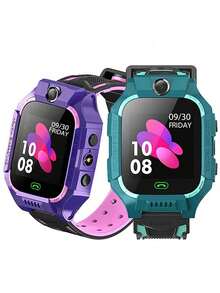 Reloj inteligente con GPS para niños, compatible con 2G, con cámara, anti-pérdida y función SOS, para niños y niñas - Multicolor - Ver 2