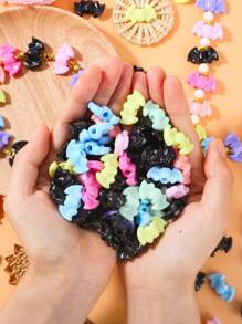 哥特式万圣节蝙蝠珠，多色蝙蝠饰品，可用于制作珠宝、DIY 手链、项链、耳环、工艺品配件、万圣节装饰品