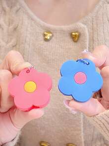 Cute Floral Silicone Key Cover - Vibrant Contrast Design, Comes With Silver Bead Chain (Self-Assembly Required), Detachable, Keychain Protector For Home Security, Key Ring Accessory | Fun Accessory | Silicone Keychain, Decorative Key ID Tag, Key Cap Set, Door Lock, Suitable For Women, Small Gift For Sisters, Lovers, Friends - Multicolor - View 9