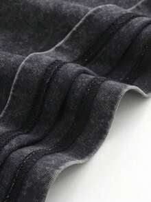 GLEC Child Of God, God Blesses You. Classic Retro Fashion Street Cross Jesus Popular Letter Pattern Print Boutique 230g Washed Cotton T-Shirt, Men's Summer High-Quality Printed Cotton Retro Fashion Retro Brand Loose, Soft And Comfortable Casual Multi-Color T-Shirt, Suitable For Outdoor Wear In Summer, With A Certain Thickness, Daily Wear And Friend Gifts, Back To School Gifts, Children's Gifts2025 - màu đen - Xem 3