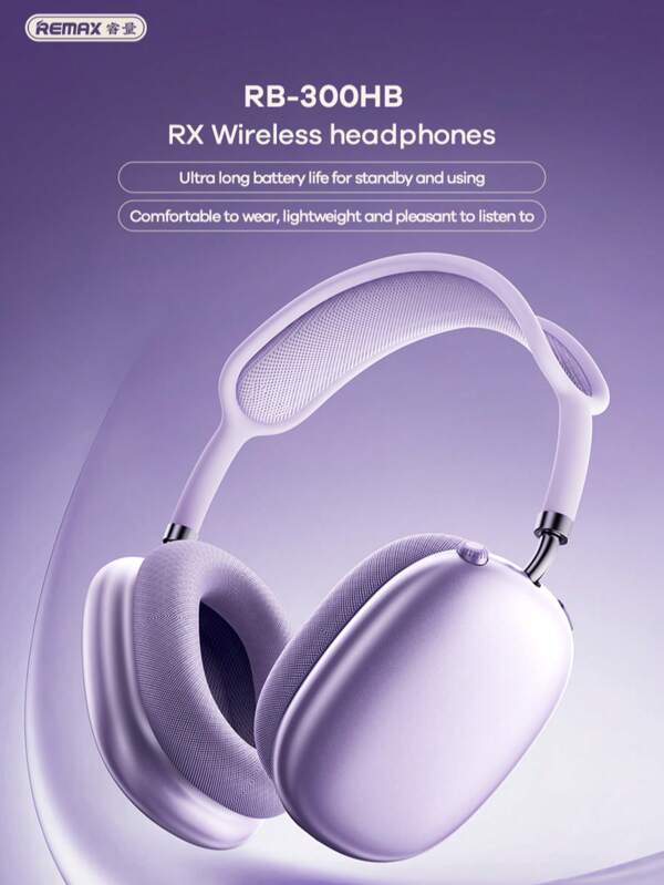 REMAX Remax Bluetooth Kopfhörer Over Ear, 12 Stunden Wiedergabezeit kabellose Kopfhörer mit bis zu 300 Stunden Akkulaufzeit im Standby, Anrufannahme unterstützt (Schwarz), Premium Geschenk für Freunde, Klassischer Bestseller des Ladens