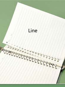 ovlook 1 sổ bìa cứng kẹp kim loại có thể tháo rời, kèm theo 1 bút bi hoặc 1 thước kẻ mềm và 4 trang chia ô (Khổ giấy không phân cách, khổ giấy chấm bi, khổ Cornell, khổ giấy trắng, khổ A5, B5, A4) - Nhiều màu - Xem 7