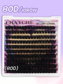 160/180/200pcs D-Curl Thick & Voluminous False Eyelashes, 60D/80D/100D Mixed Style Lash Tray, Suitable For DIY Makeup, Creating Long-Lasting Soft & Natural Look, 10-18mm Mixed Length Individual Lashes, Reusable, Enlarging Eyes, Suitable For Daily, Wedding, Party Occasions - D - View 12