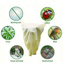 Plant Frost Protection Cover, Winter Frost Blanket, Drawstring Shrub Cover, Reusable Frost Protection Fabric, Suitable For Outdoor Plants, Fruit Trees, Potted Plants - Multicolor - View 7