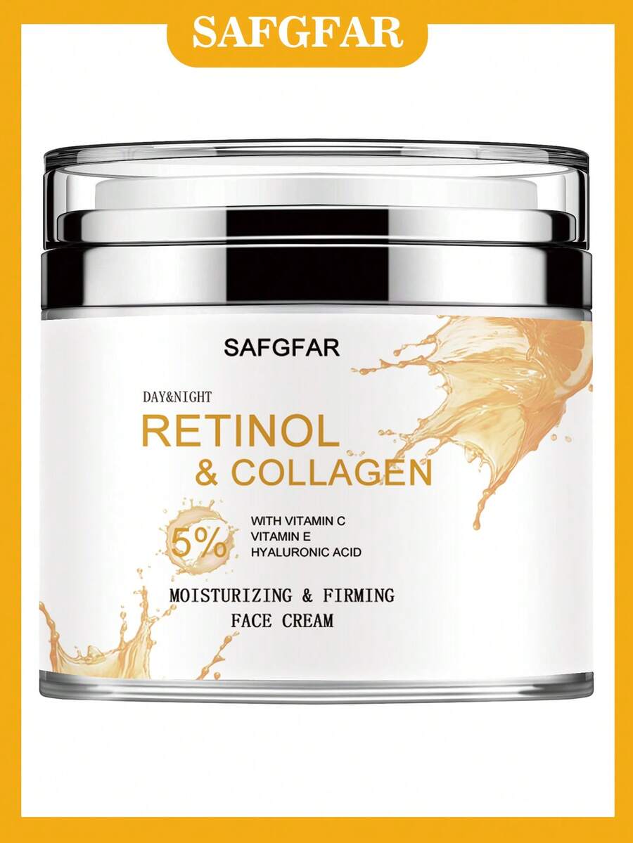 Retinol Collagen Day & Night Cream | Infused With Vitamin C, Vitamin E And Hyaluronic Acid