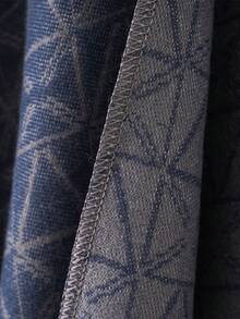 1 件男士围巾披肩，温暖时尚链条几何图案，舒适透气休闲保暖围巾披肩，秋冬 - 彩色 - 查看 4