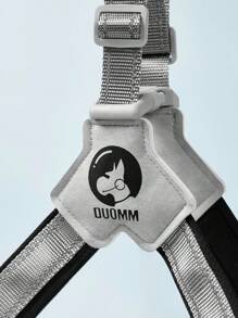 PETSIN 1 件可调节宠物项圈，马鞍式胸背带，反光舒适轻便遛狗胸带，时尚法国斗牛犬牵引带胸带，适合中小型犬外出慢跑 - 黑色 - 查看 5