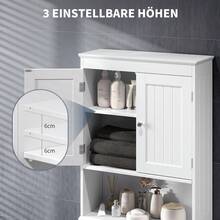 Asofer Toilet Cabinet Bathroom Storage Shelf With Cabinet, Toilet Shelf Shelf Over Toilet, Toilet Organizer Rack, Freestanding Toilet Space Saver With Adjustable Shelves, 167x60x23cm, White, Valentine's Day Ideas - 白色 - 查看 5