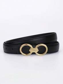 Solid Color Casual PU Leather Fashion Versatile Belt - Multifunctional And Stylish, With Metal Buckle, Very Suitable For Jeans And Dresses - Multicolor - View 12