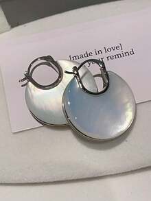 2 件几何滴油简约别致铜多色耳环，适合女士，适合宴会、聚会、约会、搭配日常服装 - B11552 - 查看 13