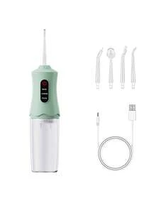 خيط تنظيف المياه الكهربائي، جهاز تهيج فموي قابل للنقل لاسلكيًا، مع 3 أوضاع و4 فوهات، خراطيم كهربائية للعناية بالفم في المنزل، مثالي للرحلات والأعمال والسفر، خيارات هدايا المهرجانات