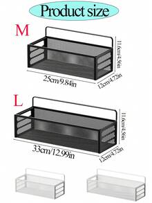 [Estantería de almacenamiento] Estantería de ducha montada en la pared - Estantería de malla metálica sin clavos - Cesta colgante de pared - Organizador de maquillaje - Estantería de exhibición de belleza - Almacenamiento y organización de artículos de tocador - Accesorios de baño - Accesorios de almacenamiento multifuncionales para habitaciones diarias, baños, oficinas - Decoración de baño - Decoración del hogar - Regalos de decoración navideña - Multicolor - Ver 5