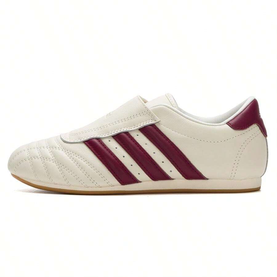 女款休閒鞋adidas TAEKWONDO W輕盈舒適緩震戶外日常運動休閒鞋JS4527 - 漢玉白/高雅醬紫/樹脂黃 - 查看 1