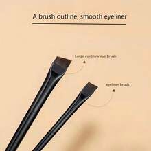 Pincel de maquillaje para cejas angulado ultra delgado, pincel de sombra de ojos inclinado portátil y preciso, herramienta de brochas de maquillaje para dar forma natural a las cejas