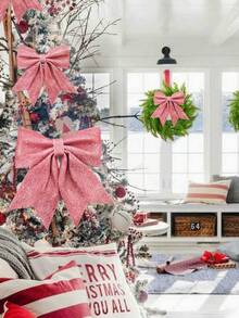 2 piezas/4 piezas Decoración de árbol de Navidad Mariposa brillante Regalo de boda Fiesta Decoración del hogar Decoración navideña Decoración de habitación Invierno