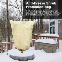 Plant Frost Protection Cover, Winter Frost Blanket, Drawstring Shrub Cover, Reusable Frost Protection Fabric, Suitable For Outdoor Plants, Fruit Trees, Potted Plants - Multicolor - View 3