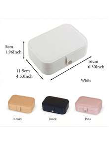 1件，定制专属名字首饰盒和收纳盒，创意26个字母和图案首饰盒，戒指和项链拉链首饰盒，礼物，朋友和母亲的礼物，精美的珠宝盒，适合学校季节礼物，教师节 - 彩色 - 查看 11