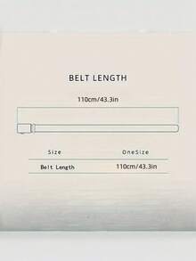 Women's Fashion Classic Faux Leather Belt With Gold-Tone Buckle, Suitable For Daily Commute, Party, Jeans, Dresses, Casual Wear And Street Style Outfits - Multicolor - View 3