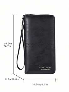 Men's Wallet, Fashionable Large Capacity Multi-Card Slot Casual Phone Pouch Coin Purse Handbag - Multicolor - View 4