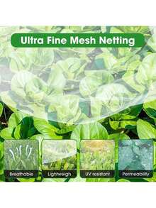 1 Pc, Garden Netting For Insect And Bird Protection - 10ft X 20ft Heavy Duty High Density Polyethylene Mesh Barrier For Fruits, Vegetables And Climbing Plants, UV Resistant And Durable Pest Control Solution For A Healthier Garden, Garden Pest Control | Mesh Design | UV Resistant Fabric, Garden Netting Plant Protection