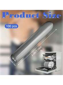50/100/200 Pieces Grey Protective Cover Dishwasher Protective Cover End Piece Protective Cover Dishwasher End Piece PVC Anti-Scratch Hand Protection