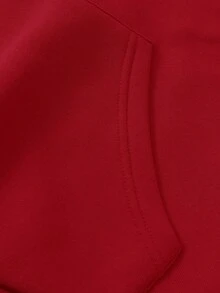 Customized Photo Y2K Style Women's Sweatshirt, Personalized With Photos Of Friends/Family/Couples/Pets/Landscapes, Great For Birthday/Anniversary/Valentine's Day/Christmas Gifts, Red Sweatshirt, Autumn/Winter, Party Season, Thermal Lined Sweatshirt, Music Festival, Party/Family Gathering, Winter Wear, Christmas Red Sweatshirt, Birthday Present - Red - View 9