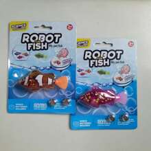2 Pcs/4 Pcs Electronic Pet Fish, Interactive Robot Electric Fish Toys, Baby Bath Toys,Waterproof LED Light Electronic Fish, Speeding Up And Slowing Down Sway In Water, Twist Tail In A Lifelike Manner,Education, Halloween, Christmas, And Thanksgiving Gifts, Easter Gifts