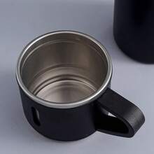 1 Stück 500ml/16,9oz Edelstahl Vakuumisolierte Wasserflasche Set (inklusive 2 zusätzliche Deckel) - Thermoisoliert, geeignet für heiße & kalte Getränke, ideal für Büro und Schule