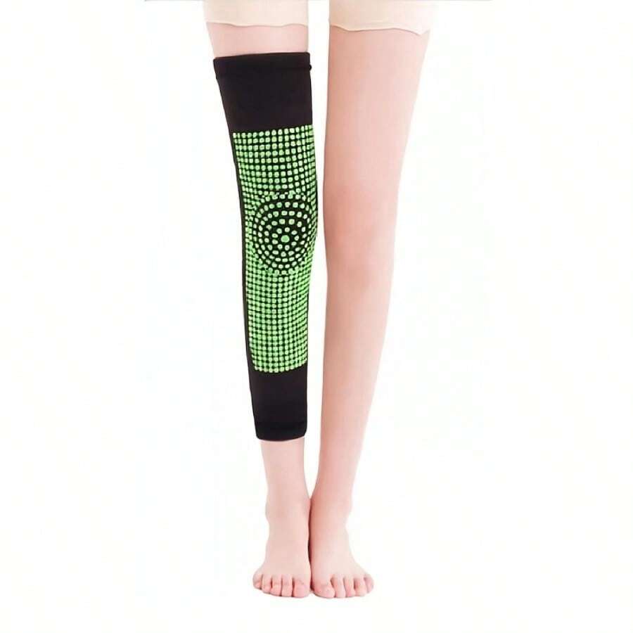 Đai bảo vệ đầu gối thư giãn mở rộng phù hợp với mọi người, giữ ấm mùa đông, massage, phòng máy lạnh, bảo vệ chân khỏi lạnh - màu đen - Xem 1