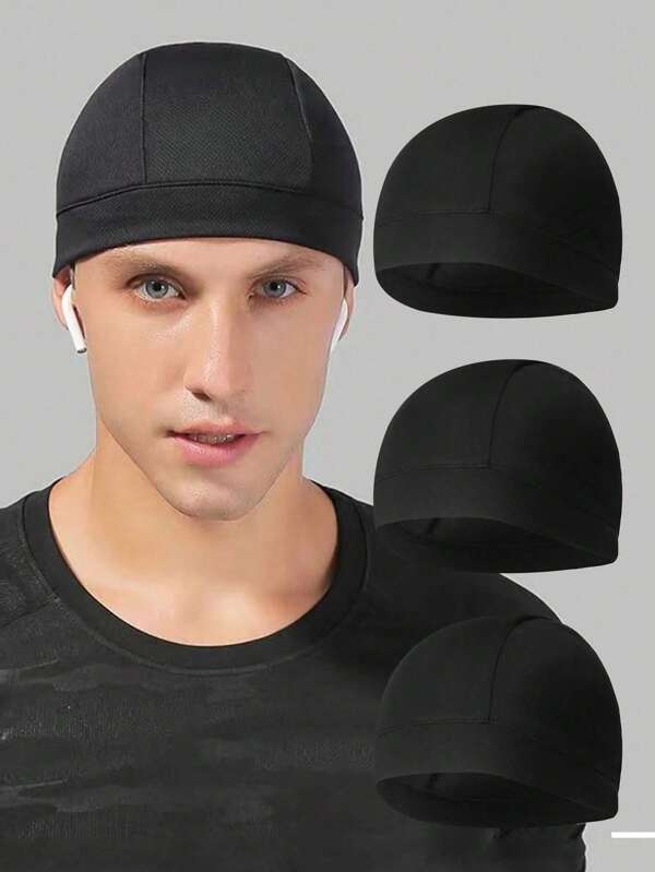 Mesh Helm Innenfutter zum Schweiß absorbieren, Schnell-Trocknende Sport Beanie für Motorradfahrer