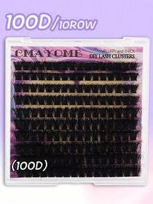 160/180/200pcs D-Curl Thick & Voluminous False Eyelashes, 60D/80D/100D Mixed Style Lash Tray, Suitable For DIY Makeup, Creating Long-Lasting Soft & Natural Look, 10-18mm Mixed Length Individual Lashes, Reusable, Enlarging Eyes, Suitable For Daily, Wedding, Party Occasions - D - View 11