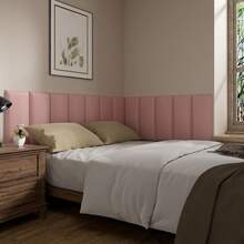 1 件 20x40 厘米即剥即贴床头板、软垫墙板、双人床床头板墙板、卧室/客厅自粘式 3D 墙板 - 彩色 - 查看 9