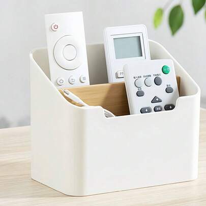 1 hộp đựng điều khiển từ xa đa năng, đồ dùng văn phòng để bàn, mỹ phẩm, hộp đựng cáp sạc, hộp đựng đồ trên bàn làm việc phòng ngủ/phòng khách, hộp đựng đồ trên bàn làm việc thiết yếu, thích hợp làm quà tặng Halloween