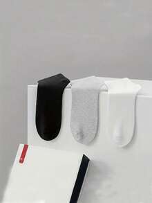 10/20/30 زوج جوارب قارب أساسية للرجال، جوارب أعمال للرجال، متينة، من البوليستر قابلة للتنفس، قصيرة الكاحل، ماصة للعرق، مضادة للروائح الكريهة، مريحة للربيع والصيف