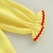 0-5 Years Kids Toddler Baby Boy Girl Clown Costume Halloween Outfits Contrast Color Long Sleeve Jumpsuit And Hat 2Pcs Clothes Set Funny Clown Dress Up Cosplay Costume - 紅色 - 查看 7