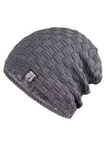 1PC针织帽女棉帽加绒加厚羊毛帽秋冬保暖护耳防寒帽柔软休闲温暖舒适适合滑雪跑步男女成人针织帽