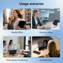 Reletech Portable Monitor 16 Inch 1200P USB-C Ultra-Slim Travel IPS Monitor With Kickstand, For Laptop, PC, PS 5, X Box, Swich, Gaming Monitor