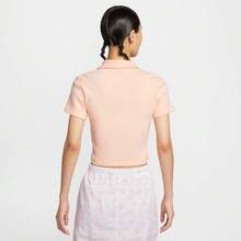 Nike Camiseta de manga corta con cuello de polo de punto para mujer AS W NSW SS RIB POLO GCELPOLO TIM3393-664