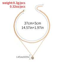 Necklace Chain Gold Solitaire Pendant Necklace Tiny Bead Necklace Diamond Necklace Gold Layering Necklace Jewelry For Women