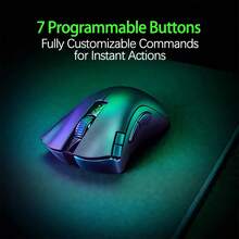 DeathAdder V2X Dual-Mode Wireless Mouse: Bluetooth/2.4G Switch At Will, 14000DPI High Precision, Best Choice For Laptop Gaming - Black - View 6