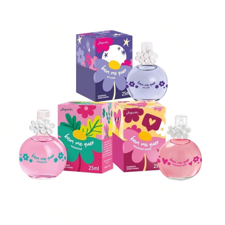 Bem Me Quer Cologne Kit (3 Fragrances) 25ml - Jequiti - Bem Me Quer Cologne Kit (3 Items) 25ml - Jequiti - View 1